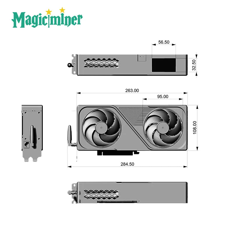 Magicminer BG01 SHA-256 Solo Miner|4.5TH/s 120W Low Noise Desktop Mining Node|Supports BTC/BCH etc.|WiFi & RJ45|Web Control