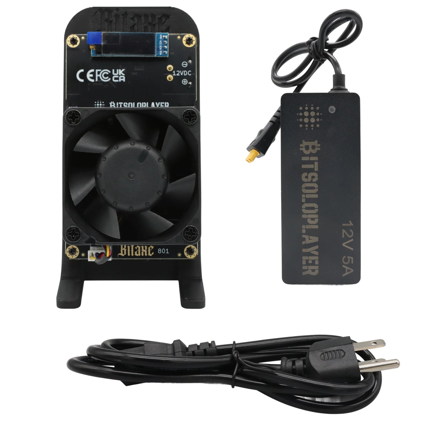 Open Source Bitaxe GT 801 Gamma Turbo Dual BM1370 ASIC 2.4TH/s 40W Bitcoin Miner With XT30 Power Supply