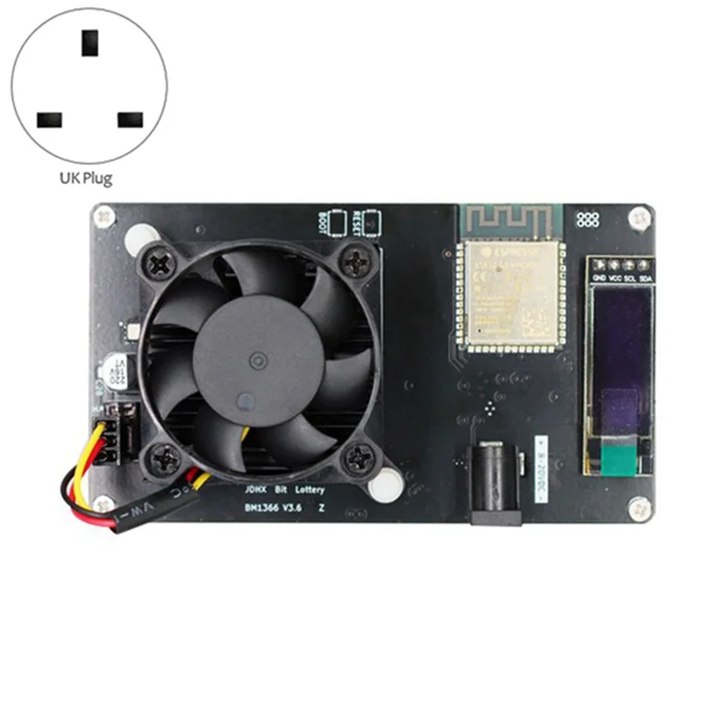 CABE-Bitaxe DIY Kit BM1397 ASIC Miner BTC Solo Miner 320GH/S Bitcoin Mining Machine Open Source Lottery Miner UK Plug