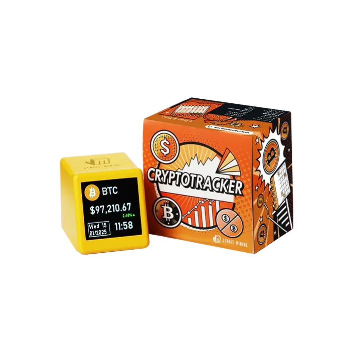 Jingle Mining Cryptocurrency Price Display Weather Temperature Humidity Time Alarm Clock Crypto Tracker BTC ETH DOGE Portable