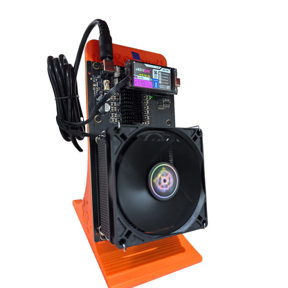 Bitaxe NerdQaxe++ 6TH/s  ASIC Bitcoin Miner - 100W Dual Fans, Solo BTC Mining, 2.4G WiFi, Open-Source, High Efficiency