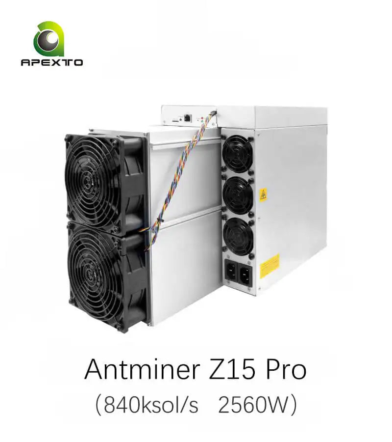 Buy 2 Get 1 Free Gift: Bitmain Antminer Z15 Pro 820 840ksol/s 2560W Zcash Miner Equihash Algorithm