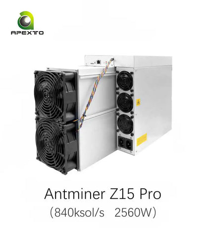 Buy 2 Get 1 Free Gift: Bitmain Antminer Z15 Pro 820 840ksol/s 2560W Zcash Miner Equihash Algorithm