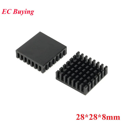 Heatsink 28x28x8mm Radiator Cooler Fan Aluminum 28*28*8mm Heat Sink 28mm*28mm*8mm Metal Slotting For Cooling Fin 28mmx28mmx8mm