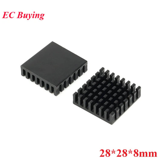 Heatsink 28x28x8mm Radiator Cooler Fan Aluminum 28*28*8mm Heat Sink 28mm*28mm*8mm Metal Slotting For Cooling Fin 28mmx28mmx8mm