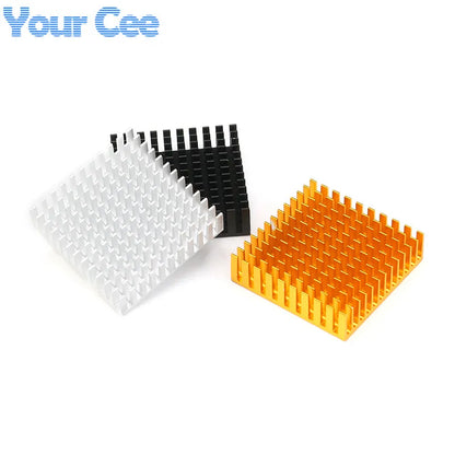 5pcs/1pc Heatsink 40x40x11mm 40*40*11mm Heat sink Cooler Fin Aluminum Radiator Cooler Black Silver Golden Heatsink