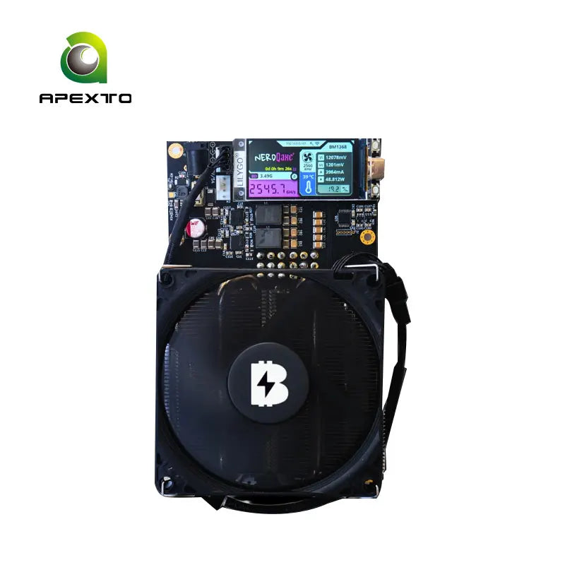 NerdQaxe+ BTC Solo Miner 2.5TH/S 50W 4XBM1368