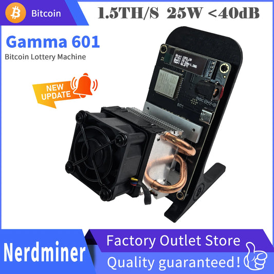 Bitaxe Gamma 601 Bitcoin Miner Cooling System Upgrade, with a maximum hash rate of 1.5TH/s, comes with a power adapter and plug