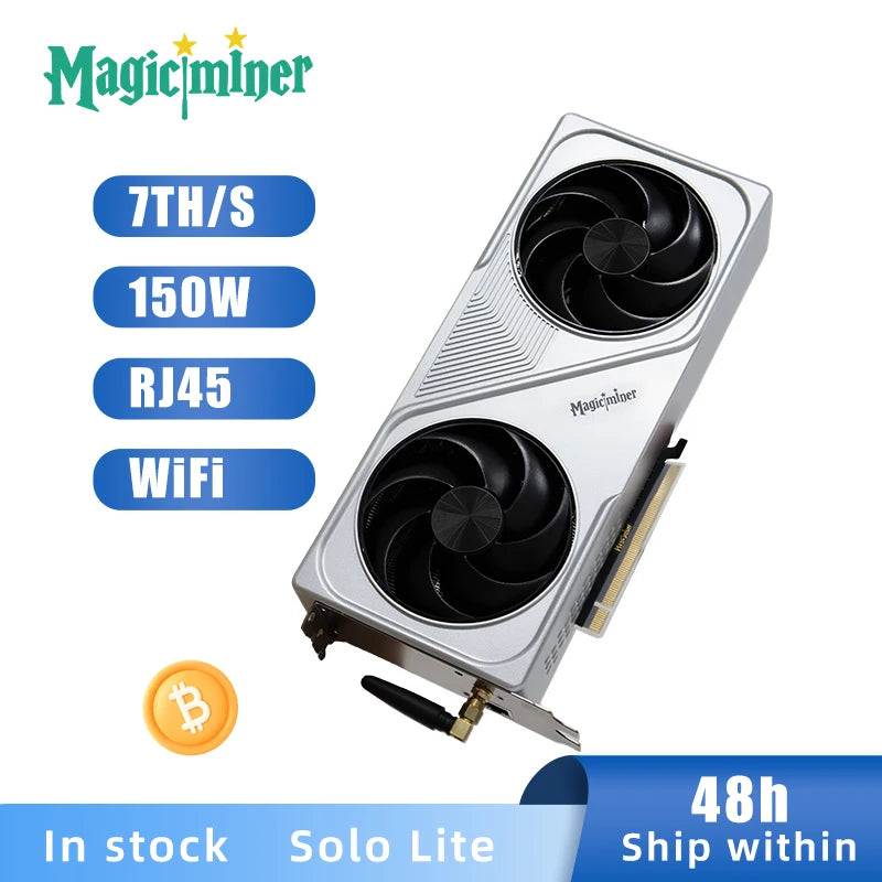 Magicminer BG01/BG02  Solo Miner｜4.5/7TH/s 120/150W Home Lottery Miner ｜Supports BTC/BCH etc.｜WiFi & RJ45｜Web Control