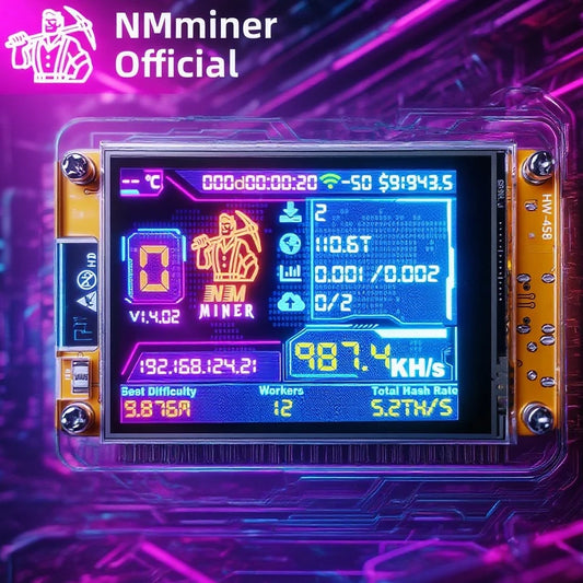 NMMiner NerdMiner CYD Hashrate 960KH/s 2.8 inch Cheap Yello Display Lucky Miner ESP32-2432S028 Crypto Solo Lottery Bitcoin DROOM
