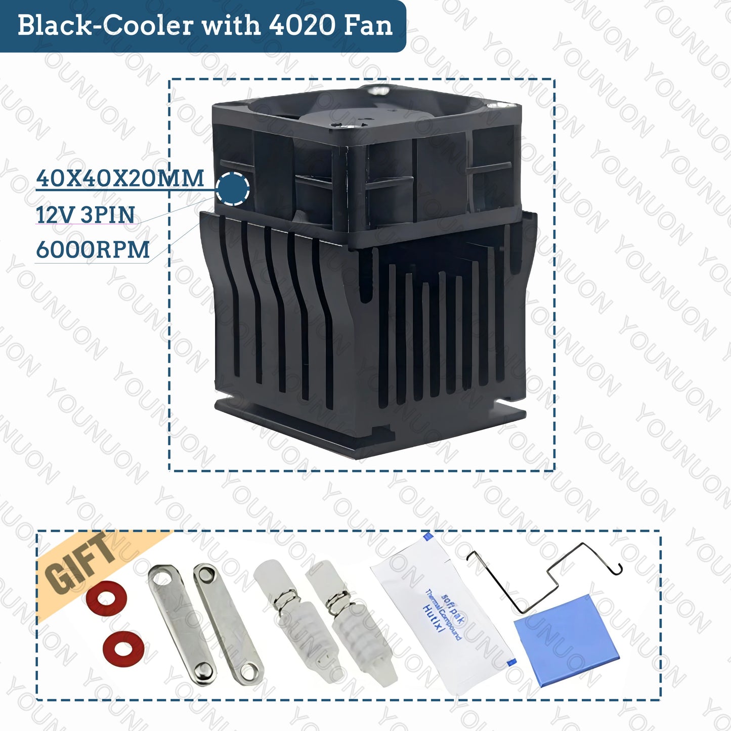 DIY Aluminium Northbridge Heatsink Cooler Motherboard Radiator with 40mm Fan 12V 40x40x10mm 40x40x20mm Cooling Fan