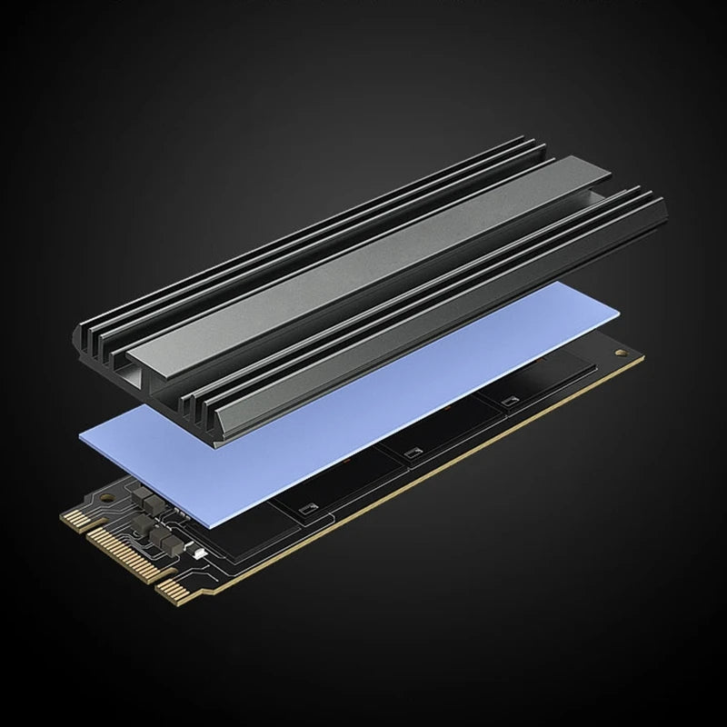 M.2 NVMe SSD Heatsink M2 2280 HDD Hard Disk Heat Sink Aluminum Radiator With Thermal Pad For Desktop PC Sata SSD Cooler