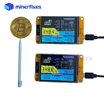 NerdMiner V2 2.8 inch 350kh/s BTC Solo Lottery Nerd miner Crypto Bitcoin Miner Solo Mining Machine