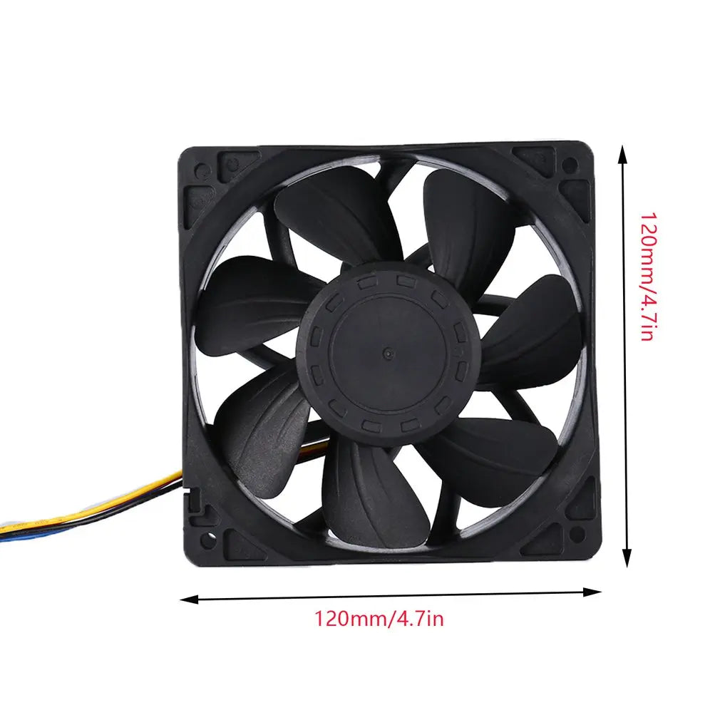 2024 Hot Miner Cooling Fan 4-Pin Connector Brushless Replacement Cooler Fan DC 12V 5.0A Low Noise For Antminer Bitmain S7 S9
