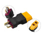 RCXAZ RC XT60 Female to Male T Plug Connector Adapter Wireless RC LiPo Battery Connector for Deans Male to XT60 Female (5PCS)