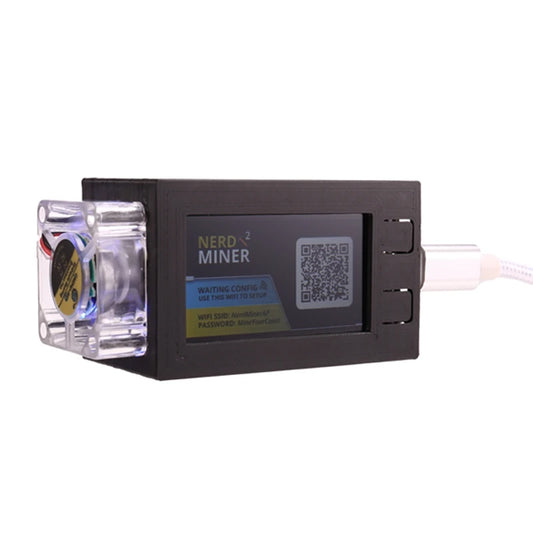 Nerdminer V2 Pro Miner 78KH/S Mini Bitcoin Lotto Miner With Luminous Fan BTC Solo Lotto Mining Miner