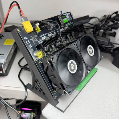 Bitaxe Miner Nerd Octaxe Rev3.1 12T With PSU BTC Solo Miner NerdOctaxeY 12T Lucky Miner 4 Fans Bitaxe Nerdqaxe++ 12T