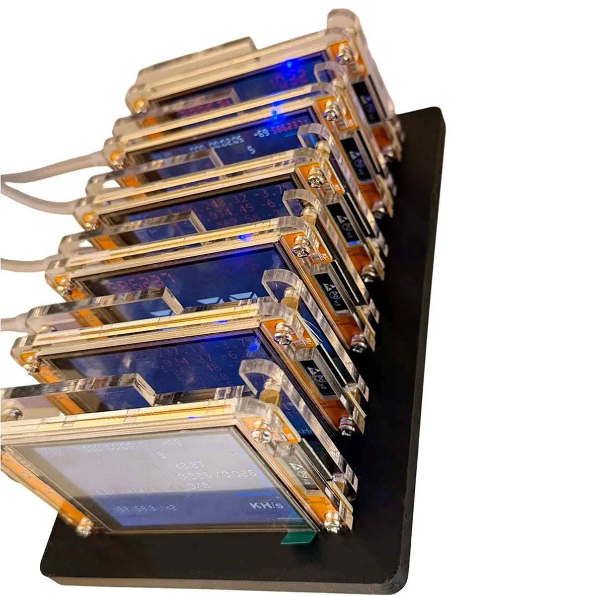 6X 1060KH/S NMMiner +6 Slots Stand Upgraded Harshrate Bitcoin Crypto Solo Miner 2.8 Inch Smart Display Home BTC