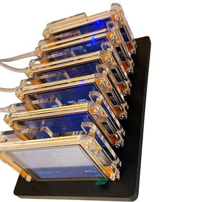 6X 1060KH/S NMMiner +6 Slots Stand Upgraded Harshrate Bitcoin Crypto Solo Miner 2.8 Inch Smart Display Home BTC