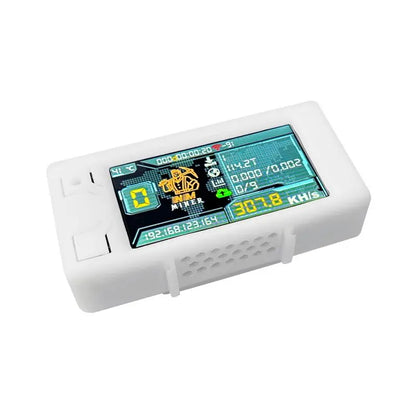 ABKJ-Bitcon Nerd Miner BTC Crypto Solo Lottery 307KH/S ESP32 Vision Master T190 With White Shell Win BTC Wifi BLE Connection