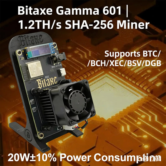 !Solo Miner Gamma 601 ASIC BM1370 From AntminerS21 Pro btc Mining Machine Bitcoin Miner 20W für Minerador cripto eficaz