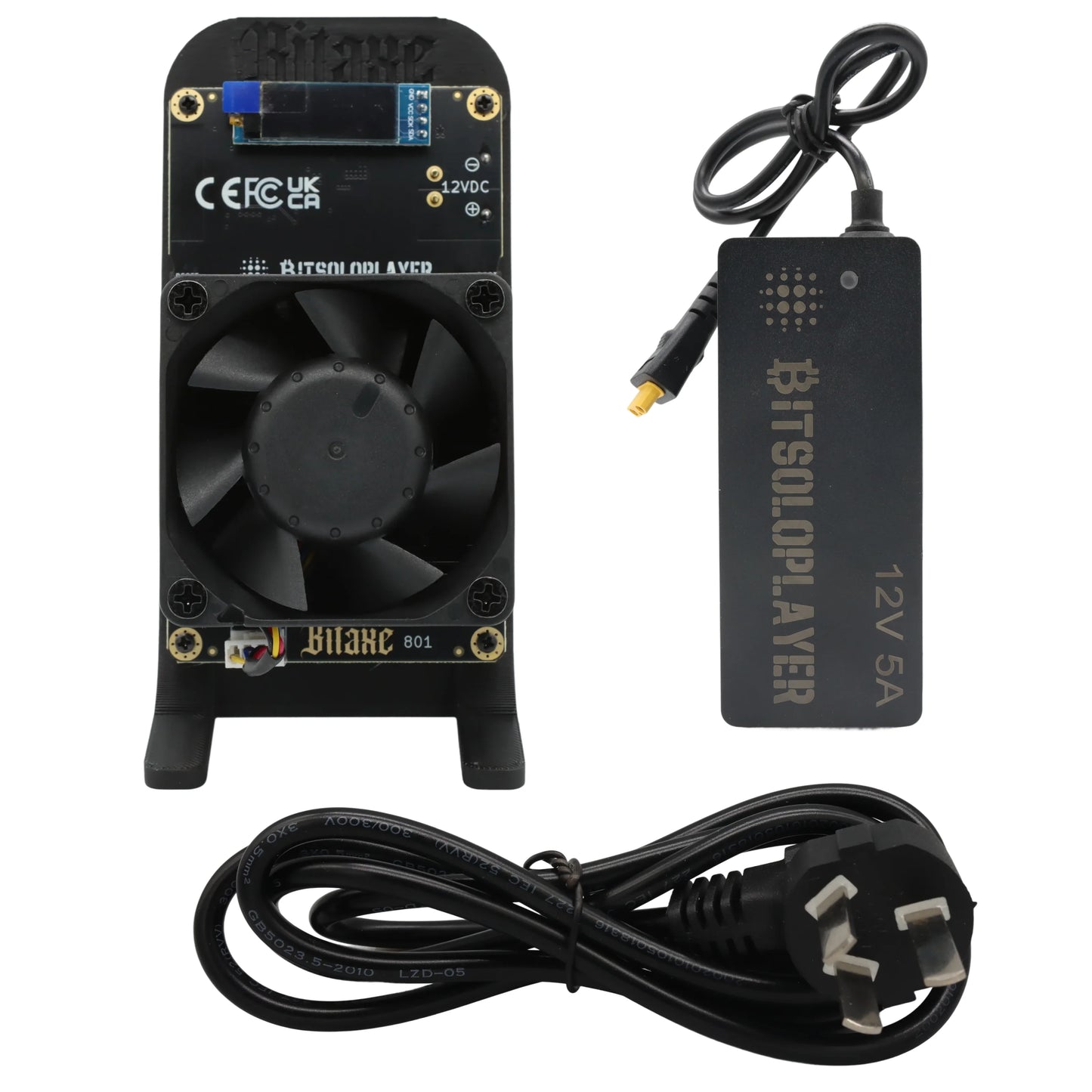 Open Source Bitaxe GT 801 Gamma Turbo Dual BM1370 ASIC 2.4TH/s 40W Bitcoin Miner With XT30 Power Supply