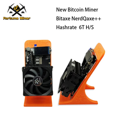 NerdQaxe++ 6 TH/s Bitcoin Miners 4*BM1370 Asic Chips 100W Open Source Solo BTC Mining Machine With Power Supply Home Use