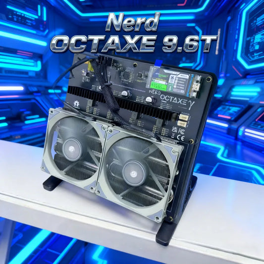 New Nerd OCTAXE 9.6TH/s150W Air Cooling Bitcoin Miner Nerd Oct axe With PSU Solo BTC Miner Bitaxe Nerdqaxe++ 9.6T