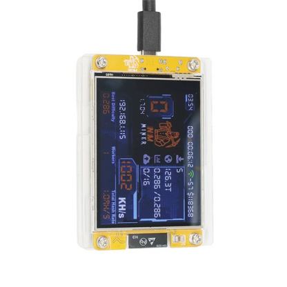 Upgraded 1030KH/S Harshrate Bitcoin Crypto Solo Miner Nerdminer 2.8" Smart Display Nmminer Bitcoin Lottery