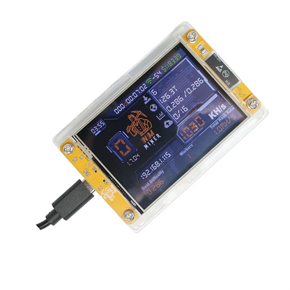Upgraded 1030KH/S Harshrate Bitcoin Crypto Solo Miner Nerdminer 2.8" Smart Display Nmminer Bitcoin Lottery