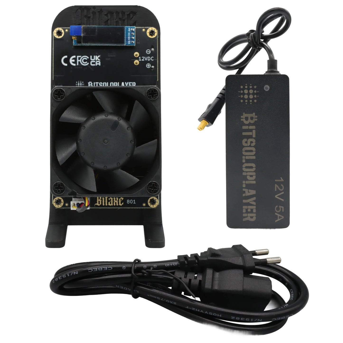 Open Source Bitaxe GT 801 Gamma Turbo Dual BM1370 ASIC 2.4TH/s 40W Bitcoin Miner With XT30 Power Supply