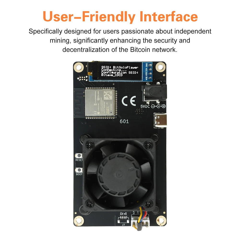 0.96 inch OLED Screen ESP32-S3 Development Board For Bitaxe Gamma 601 1.2TH/s Computing Power Open Source Bitcoin Mining Machine