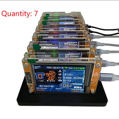 6X 1060KH/S NMMiner +6 Slots Stand Upgraded Harshrate Bitcoin Crypto Solo Miner 2.8 Inch Smart Display Home BTC