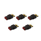 RCXAZ RC XT60 Female to Male T Plug Connector Adapter Wireless RC LiPo Battery Connector for Deans Male to XT60 Female (5PCS)