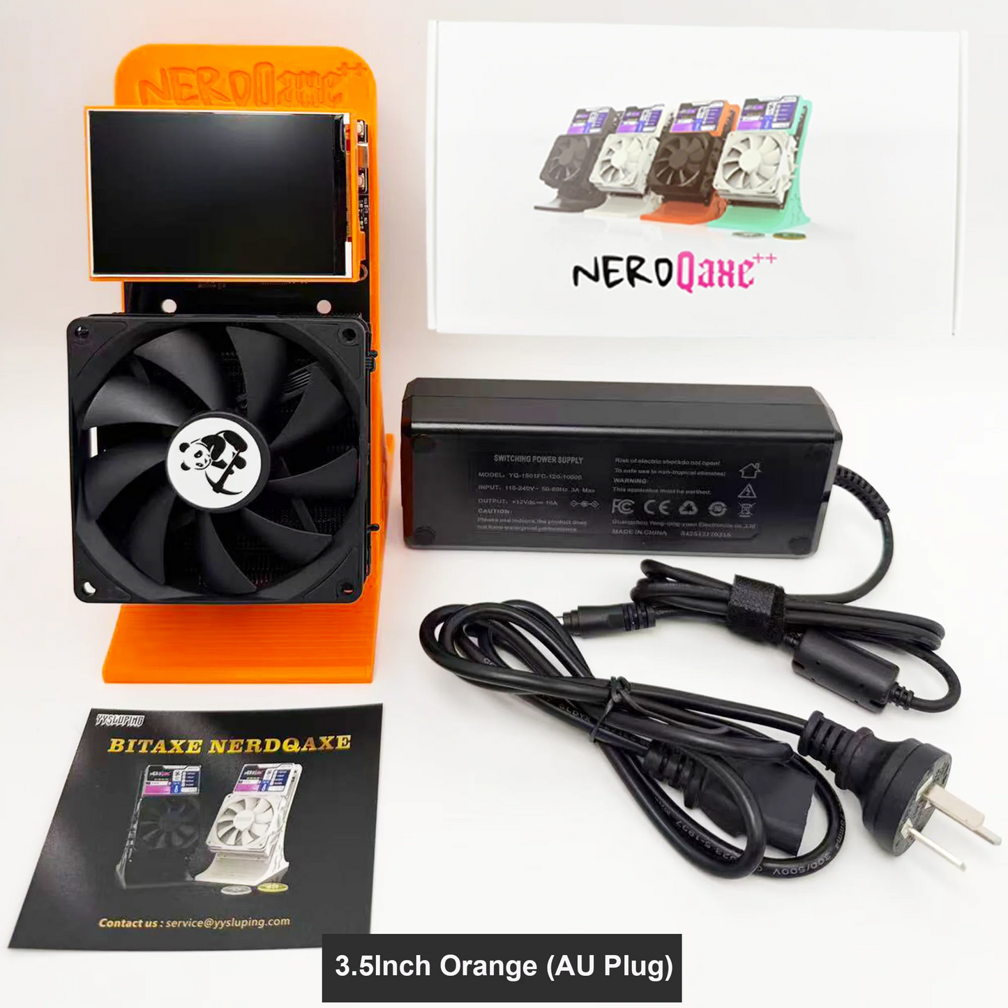 NerdQaxe++ 4.8TH/s Bitcoin Miner 4-Chip BM1370 ASIC - 72W Low Power WiFi SHA-256 Quiet 40dB Home Crypto Mining Device