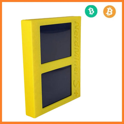 Punctual- Nerdminer S+ Dual Screens Solo Miner 2X1060KH/S Coin Price Display/Mining/Time Win 3.125 BTC BTC Crypto Bitcoin Miner