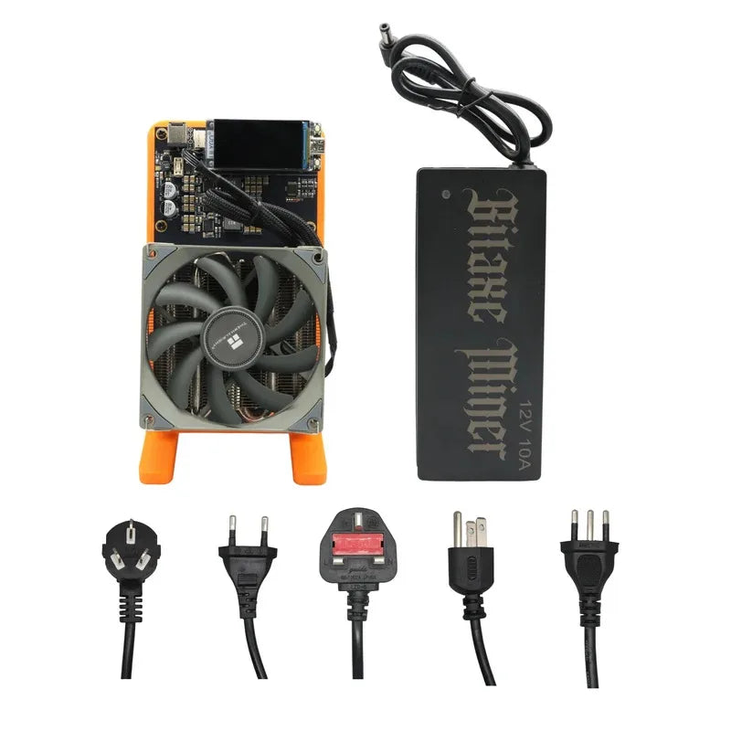 Bitaxe NerdQaxe++ 4.8TH/s Win 3.12 BTC Bitcoins Miner BM1370 Asic Chip Solo BTC 75W 2.4G WiFi Open-Source Mining Machine