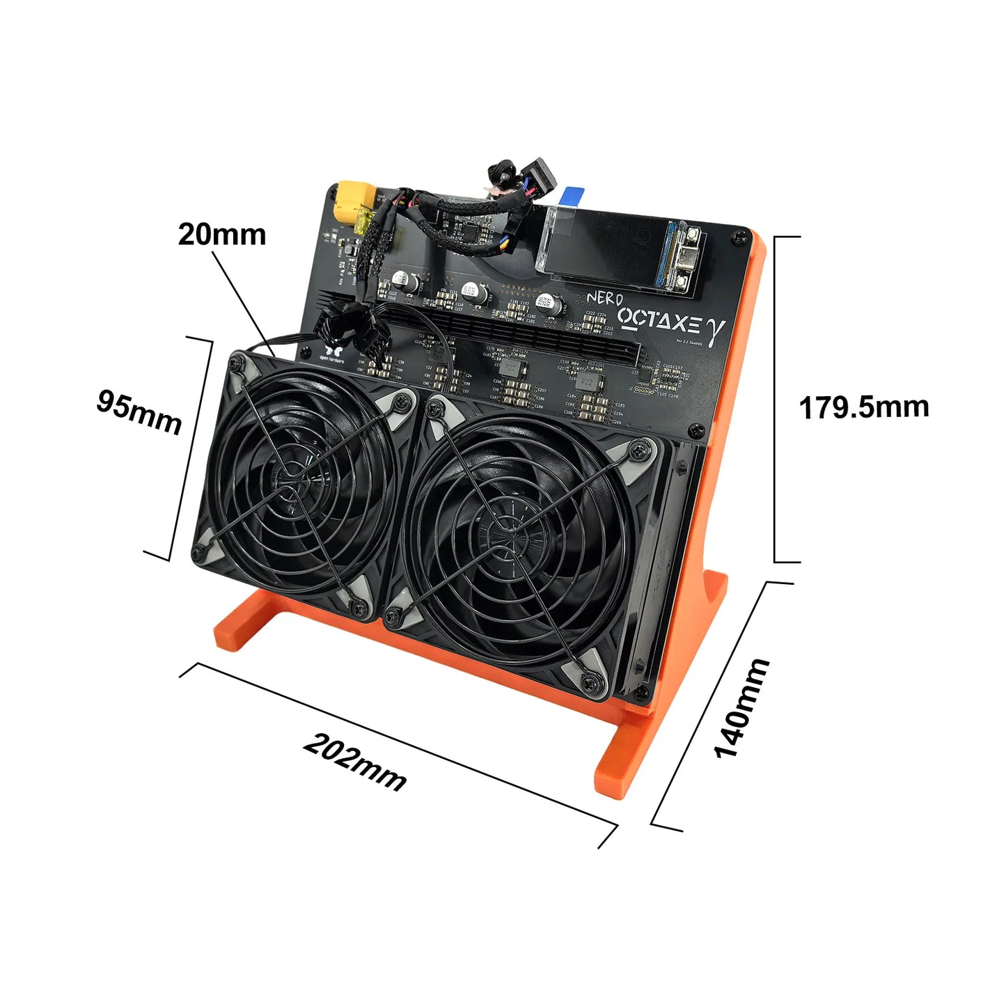 Bitaxe NerdOCTAxe 9.6TH/s Bitcoin Miner 170W BM1370 ASIC Chip SHA-256 BTC Solo Miner Open Source Home Mining Machine