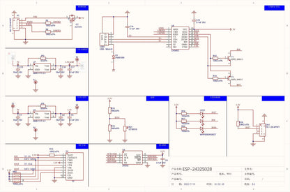 New 2.8'' inch ESP32 LCD Display Module ESP32-2432S028R 240*320 Resistive Touch Screen TFT with ILI9341 Driver for Arduino IoT