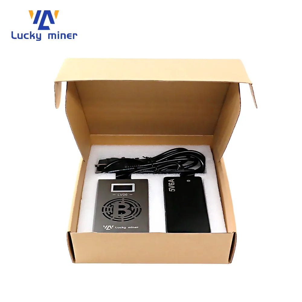 Lucky Miner LV06 500GH/S 15W With BM1366 Asic Chip Silent Bitcoin Support Sha256 BTC BCH BSV DGB Coins Lucky Lottery Machine