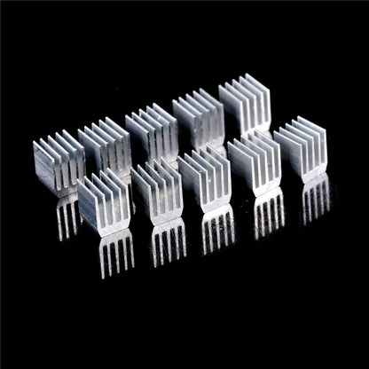 10pcs Aluminum Cooling 9x9x12MM Heat Sink Radiator Heatsink Cooler Electric Tools