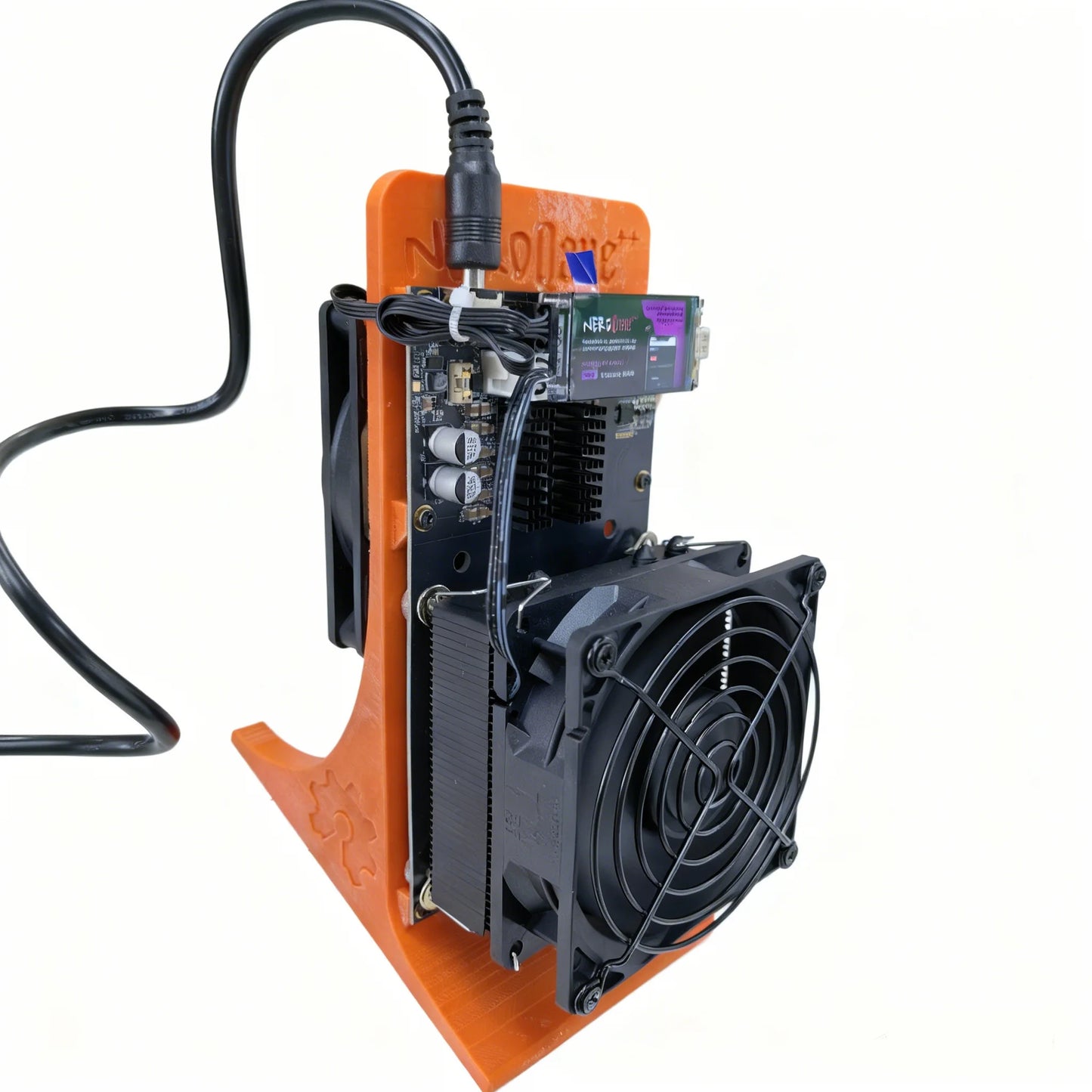 Bitaxe NerdQaxe++ 6TH/s  ASIC Bitcoin Miner - 100W Dual Fans, Solo BTC Mining, 2.4G WiFi, Open-Source, High Efficiency