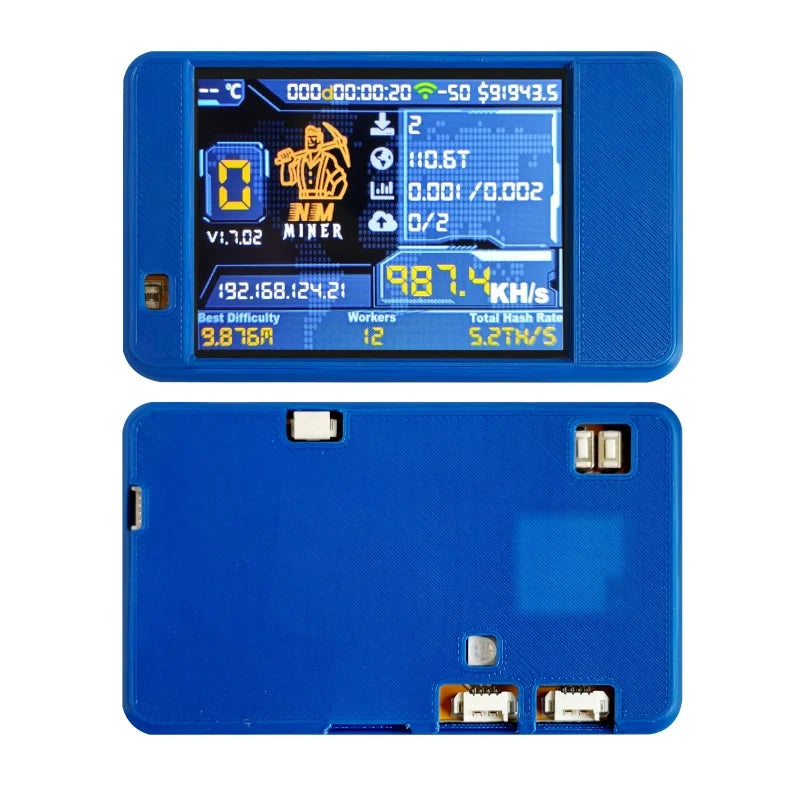 NMMiner NerdMiner CYD Hashrate 980KH/s Lucky Miner ESP32-2432S028 2.8 inch Cheap Yello Display Crypto Solo Lottery Bitcoin DROOM