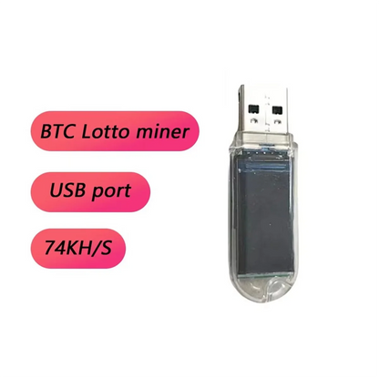 B43C Mini USB Mining Machine NerdMiner V2 74KH/S USB BTC Crypto Miner Solo Lottery Miner BTC Solo Miner with Display