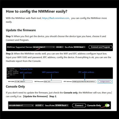 ABKJ-Bitcon Nerd Miner BTC Crypto Solo Lottery 307KH/S ESP32 Vision Master T190 With White Shell Win BTC Wifi BLE Connection