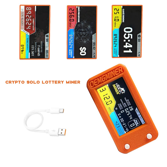 New NerdMiner V2 Pro 300KH/S Edition T Display S3 Crypto Miner Lucky Solo Lottery Miner BTC Miner WiFi Connection