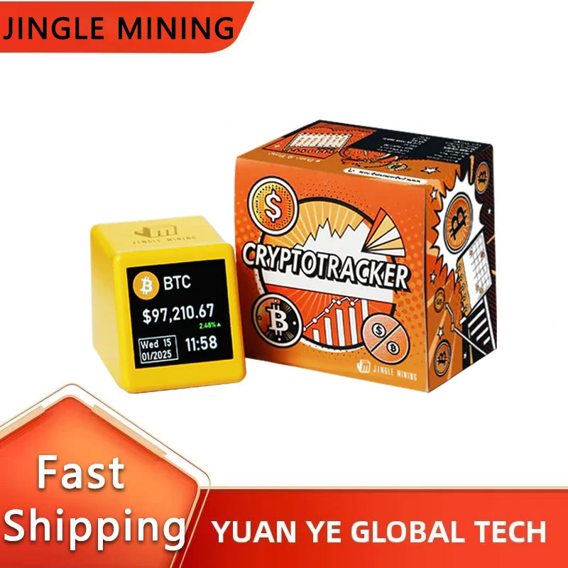 Jingle Mining Bitcoin  ETH  Dogecoin SOL BNB ETC XRP Crypto Ticker Real-time updates Alarm Clock