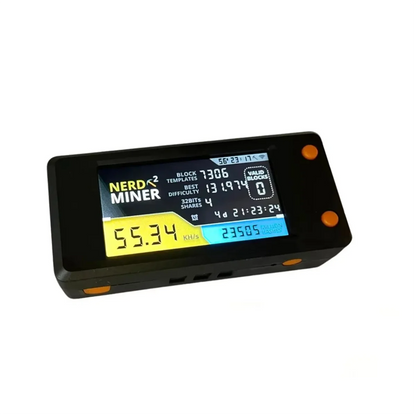 NerdMiner V2 78kh/S Hashrate Bitcoin Nerd Miner BTC Lottery Miner Solo Btc Crypto Miner Mining Machine with Display