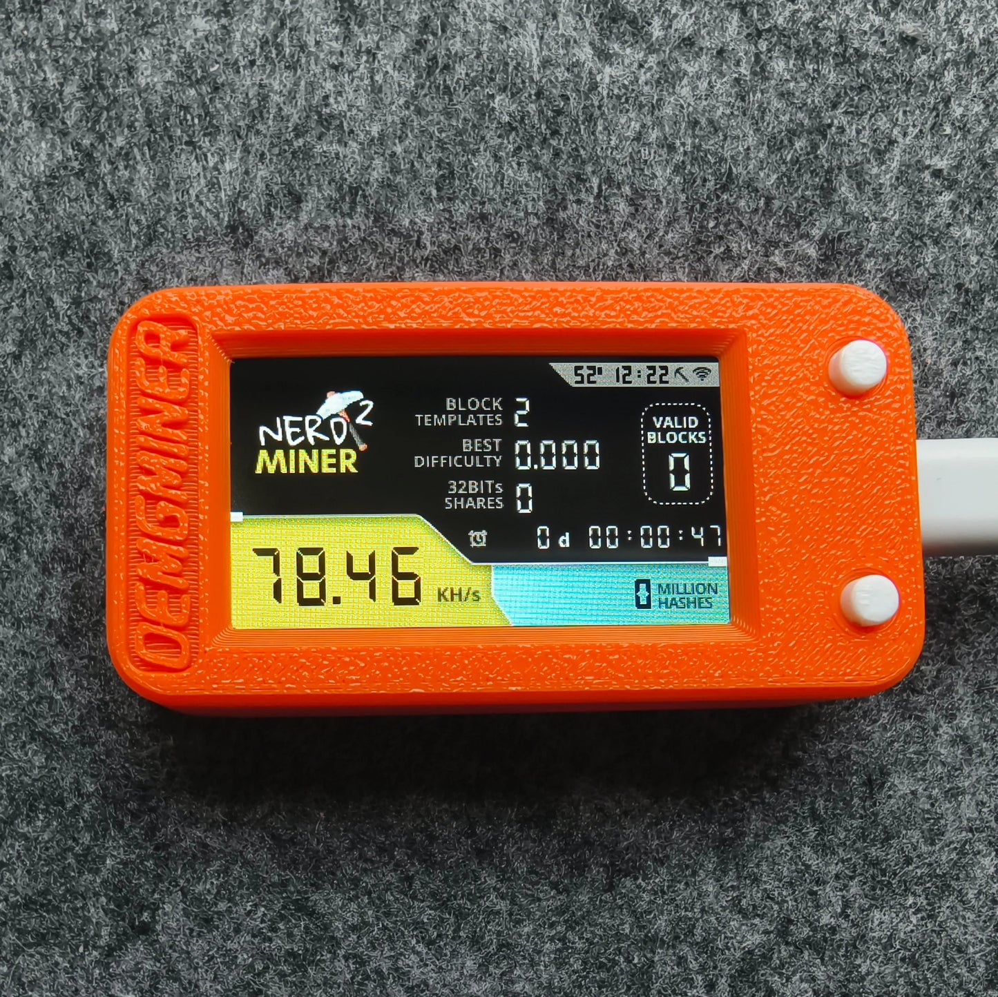 Nerdminer V2 PLUS  New Bitcoin Solo Lottery Miner Lilygo  Btc Lottery Miner 78 KH/s Nerd Miner  BTC lottery Miner