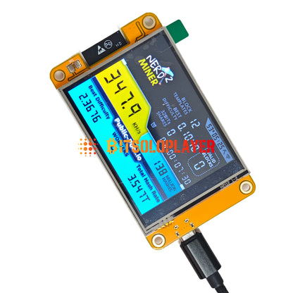 NerdMiner V2 350kh/s 2.8 Inch Display BTC Solo Lottery Nerd Miner Crypto Bitcoin Mining Machine майнер